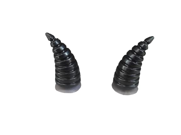 SELVIKE Devil's Helmet Thread Horn with Suction Rubber Pad for All Bikes and Motorcycles (Pack of 2) (BLACK) - Image 5