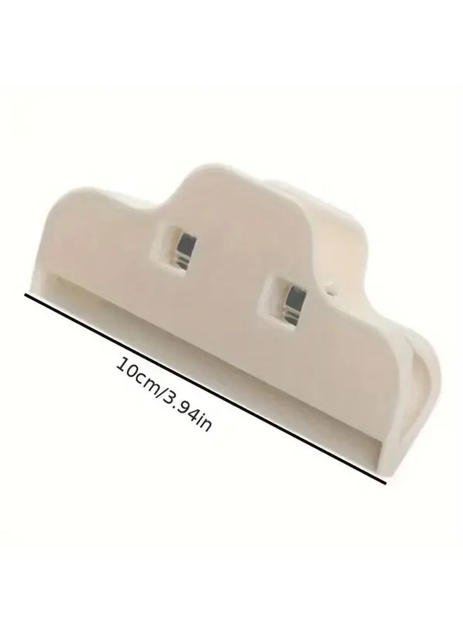 Beige Food Bag Sealing Clips 2 Pack Kitchen Snack Storage Clips - Image 3