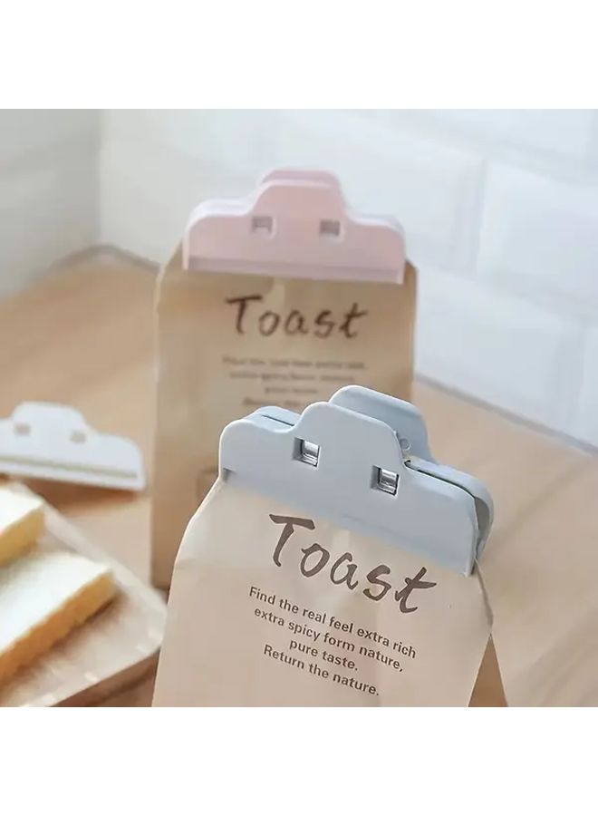 Beige Food Bag Sealing Clips 2 Pack Kitchen Snack Storage Clips - Image 2
