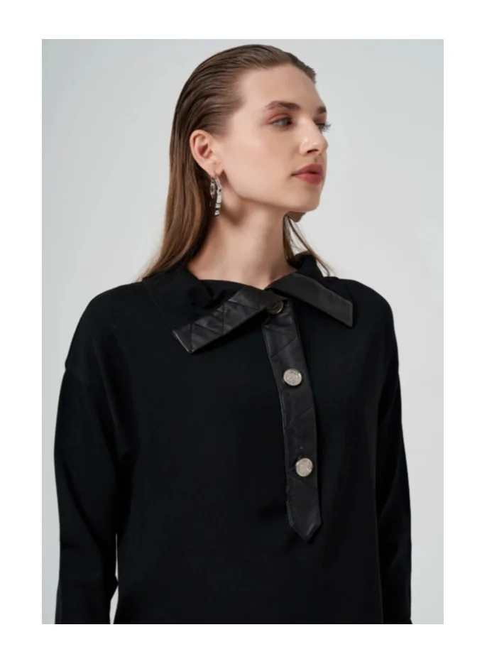 MissWhence High-Neck Tunic - Black