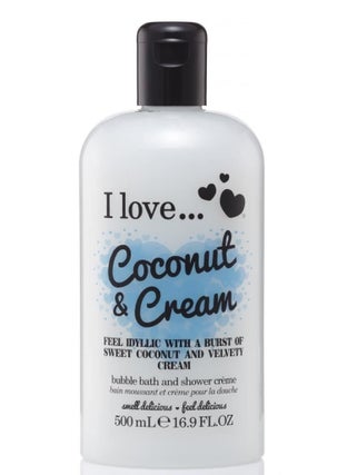 I Love love Coconut and Cream Bath and Shower Cream  Hydrating Body Wash and Bubble Bath  With Natural Fruit Extracts and Provitamin B5169 oz