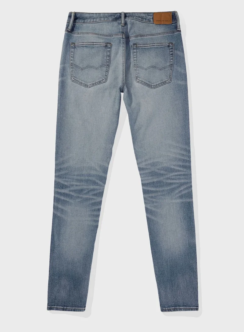 American Eagle Mid Wash Skinny Fit Jeans