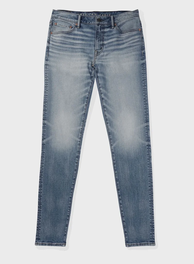 American Eagle Mid Wash Skinny Fit Jeans