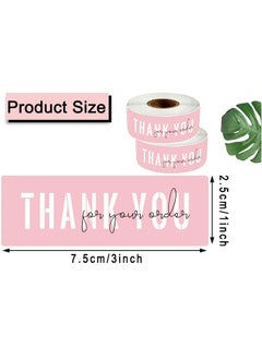 Depend Thank You For Your Order Stickers, Pink Thank You Stickers Small Business, Eye-Catching Design, Packaging For Small Business, Order, Decoration, Gifts, 2 Rolls With 240 Labels (Pink)  - Image 2