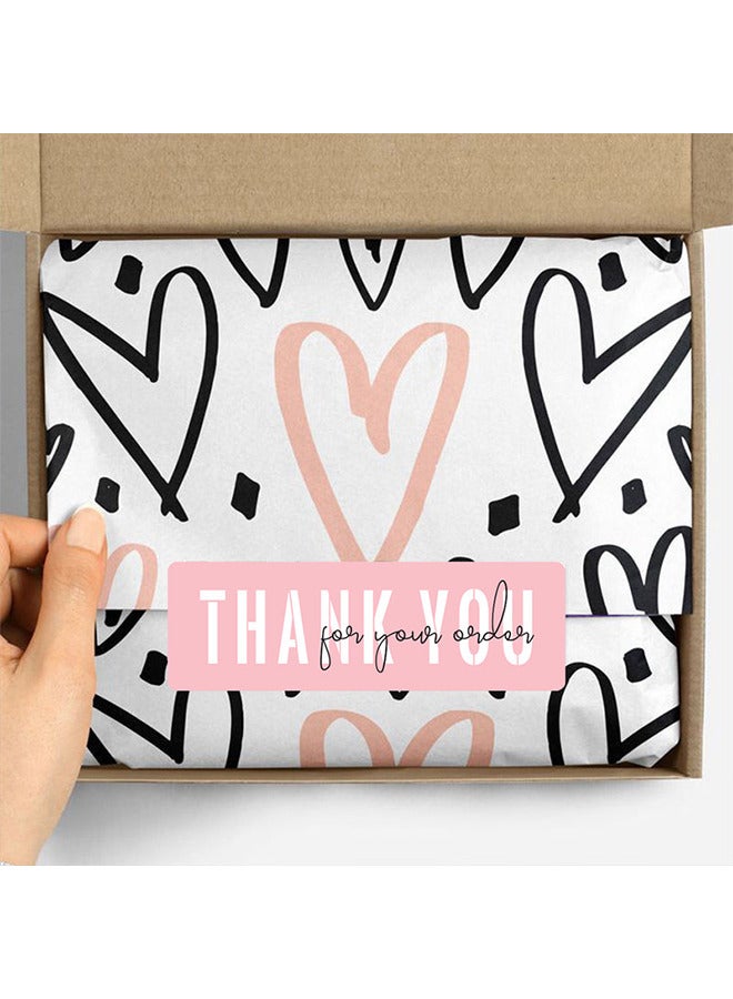 Depend Thank You For Your Order Stickers, Pink Thank You Stickers Small Business, Eye-Catching Design, Packaging For Small Business, Order, Decoration, Gifts, 2 Rolls With 240 Labels (Pink) - Image 5