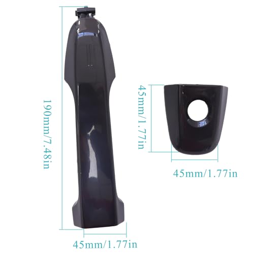 Atunee 6921106090 Outside Door Handle Front Left Driver Side Exterior Door Handle for 2012-2017 Toyota Camry -Black - Image 2
