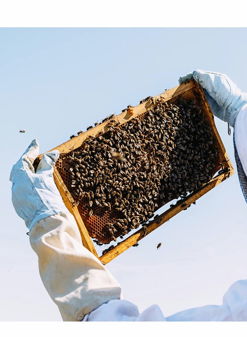 Barakah Beekeeping Gloves Goatskin Large Protective Gloves, for Beekeeper 50CM with Vented Sleeves - Image 5