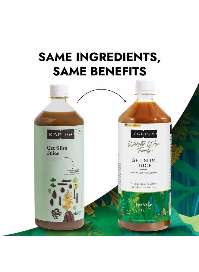 Kapiva عصير كابيفا جت سليم (2 لتر) زجاجة، عبوة | إدارة الوزن الصحية من خلال 12 عشبة أيورفيدية | يساعد في الأيض والهضم - عبوة توفير سوبر من 2 - Image 2