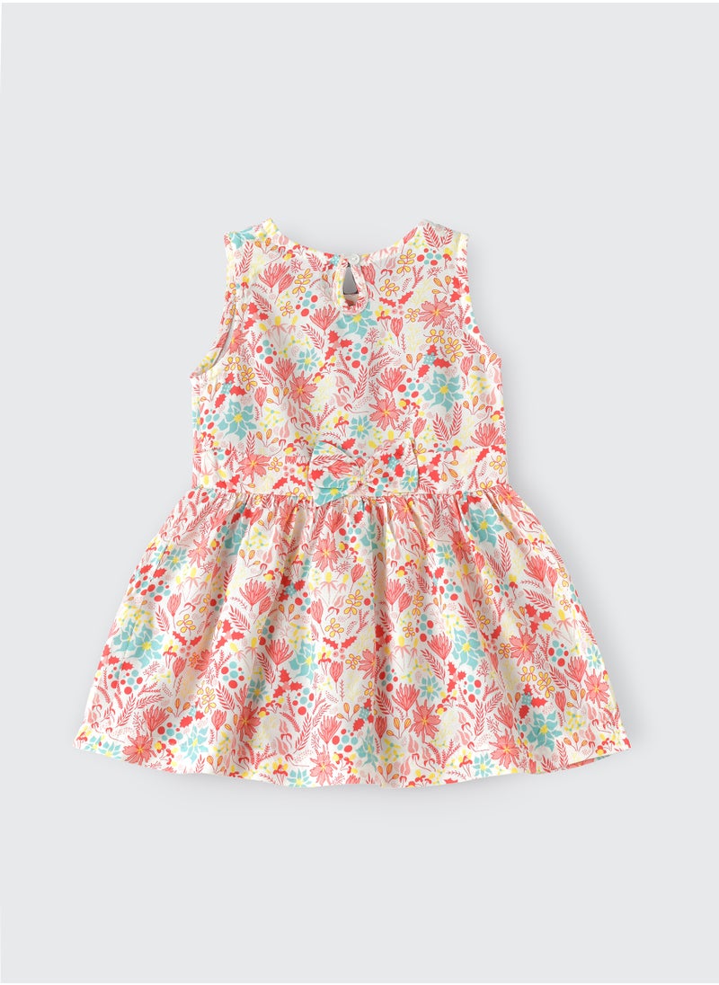 Jelliene Sunny Smiles: Girls' Breezy Woven Dress Comfy Style & Spring Adventures  - Image 2