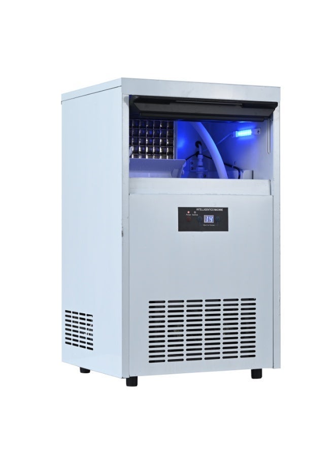 سنو فيلج قرية سنو Snow Village KB-30 آلة صنع ثلج مكعبات تجارية، مستقلة، بسعة إنتاج 30 كجم/24 ساعة، مع خزان لتخزين الثلج، مبردة هوائيًا، بقوة 190 واط، من الفولاذ المقاوم للصدأ، للمطاعم والمقاهي والحانات. - Image 2