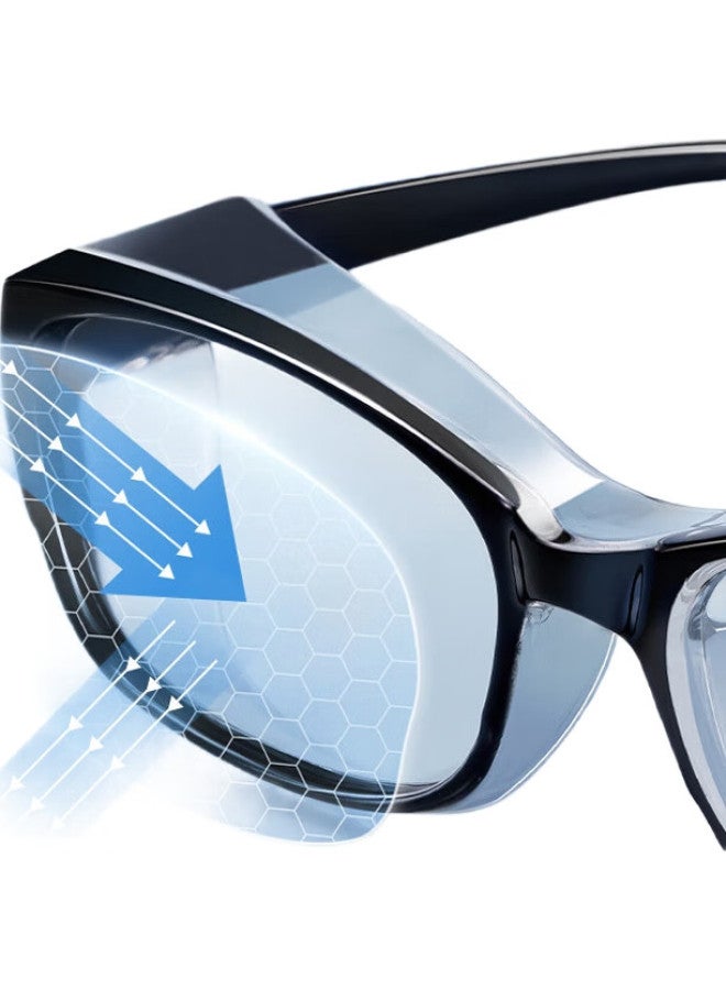 FESETE Goggles, Cycling Glasses, Anti-Fog, Anti-Splash, Windproof, Sandproof, Dustproof, Pollen-Proof Goggles, Protective Eyewear - Image 1