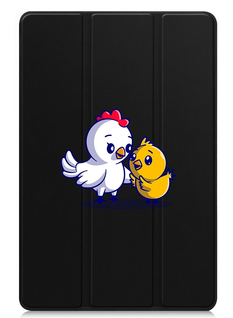 Theodor Protective Flip Case For Xiaomi Pad 7 & Xiaomi Pad 7 Pro With Trifold Stand Auto Wake Sleep Shockproof Cover - Chicken & Hen - Image 1