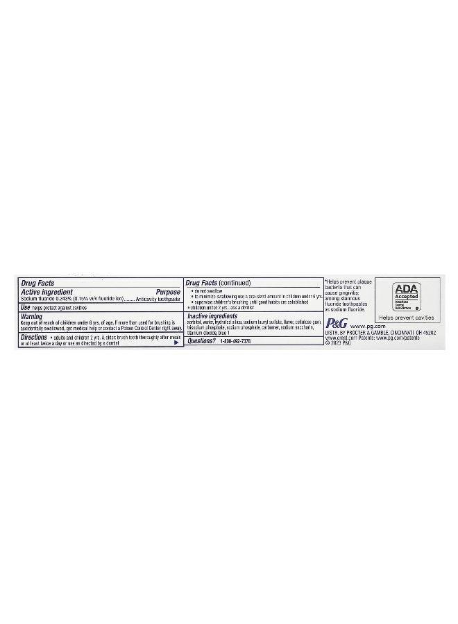 Crest Crest, Plus, Cavity Protection, Fluoride Anticavity Toothpaste, Regular, 2.4 oz (68 g)  - Image 3