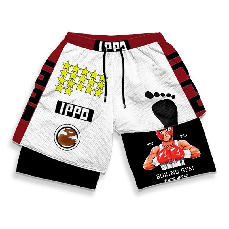 Huo Ying Series Shorts 3D Digital Printing Dragon Ball Double Layer Beach Pants E-Commerce Supply - Image 1