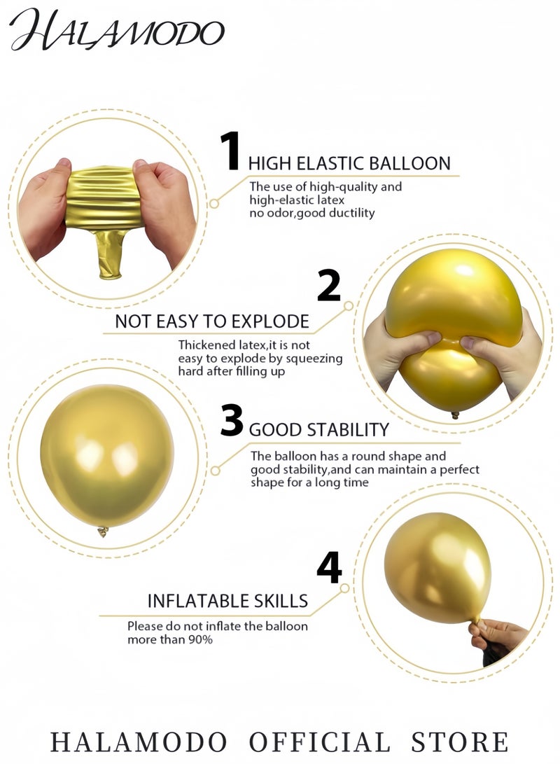 15 Pcs 12 Inch Gold and Pink Balloons Set Confetti Balloons Party Balloons Latex Balloons for Wedding Baby Shower Birthday Party Decorations - Image 3