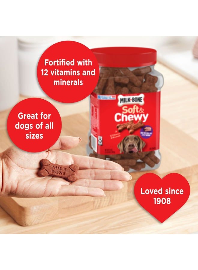 MILK-BONE Soft & Chewy Dog Treats, Beef & Filet Mignon Recipe, 25 Ounce  - Image 5