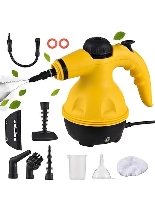 Hihonor High Pressure Steam Cleaner, Portable Mini Steam Cleaner for Home Kitchen, Multifunctional High Temperature Pressure Steam Cleaner Machine with 9 Pcs Accessories for Kitchen, Car, Window  - Image 1