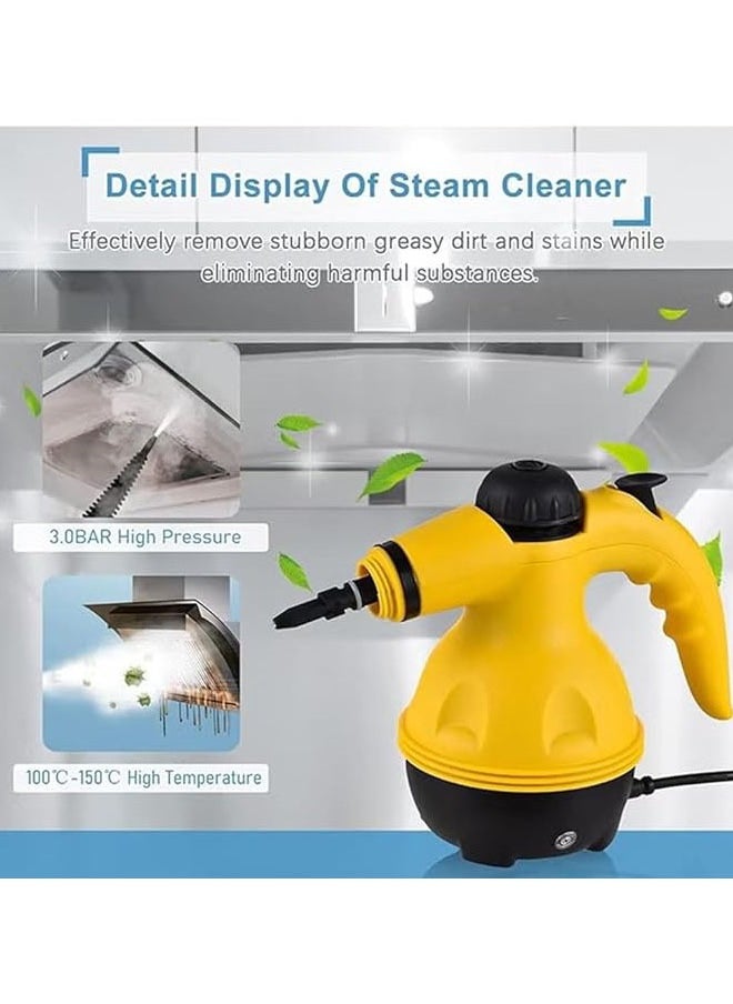 Hihonor High Pressure Steam Cleaner, Portable Mini Steam Cleaner for Home Kitchen, Multifunctional High Temperature Pressure Steam Cleaner Machine with 9 Pcs Accessories for Kitchen, Car, Window  - Image 2
