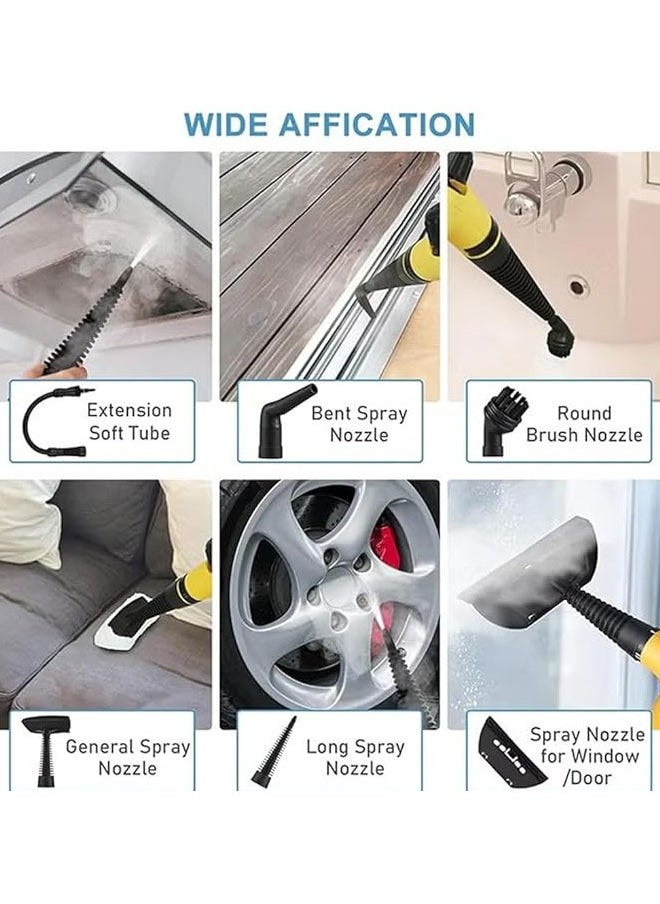 Hihonor High Pressure Steam Cleaner, Portable Mini Steam Cleaner for Home Kitchen, Multifunctional High Temperature Pressure Steam Cleaner Machine with 9 Pcs Accessories for Kitchen, Car, Window  - Image 4