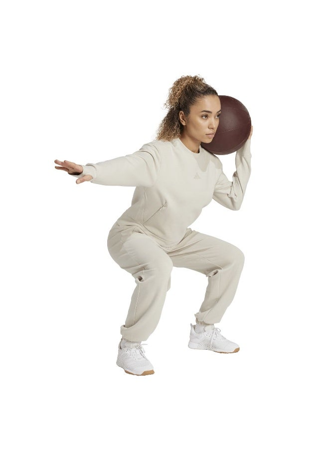 Adidas D4T Knit Pant Grey Training Pants For Women XS - Image 4