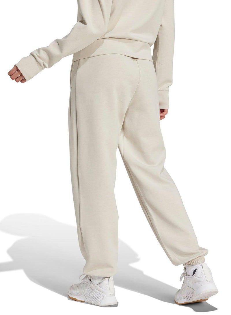 Adidas D4T Knit Pant Beige Pants (1/1) Pants For Women - Image 2