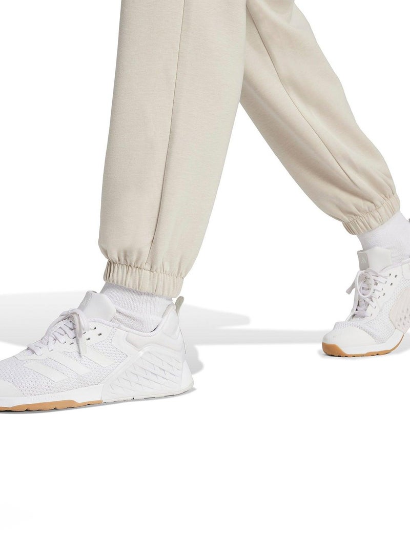Adidas D4T Knit Pant Beige Pants (1/1) Pants For Women - Image 4
