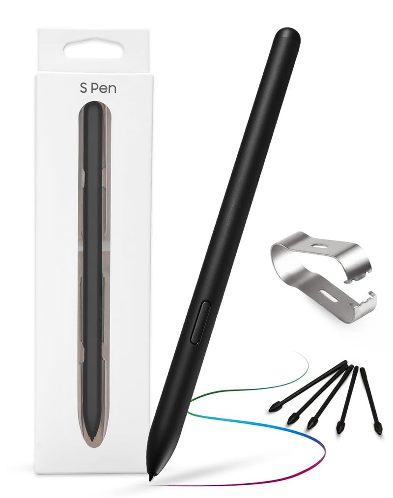 The AutoStory Stylus Pen for Samsung Galaxy Tab S6 Lite | Compatible S Pen with 4096 Pressure Levels, 5 Extra Nibs and tweezer | Works with SM-P610, SM-P615, SM-P610N (Oxford Gray) (Without Bluetooth) - Image 1