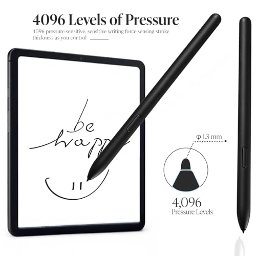 The AutoStory Stylus Pen for Samsung Galaxy Tab S6 Lite | Compatible S Pen with 4096 Pressure Levels, 5 Extra Nibs and tweezer | Works with SM-P610, SM-P615, SM-P610N (Oxford Gray) (Without Bluetooth) - Image 3