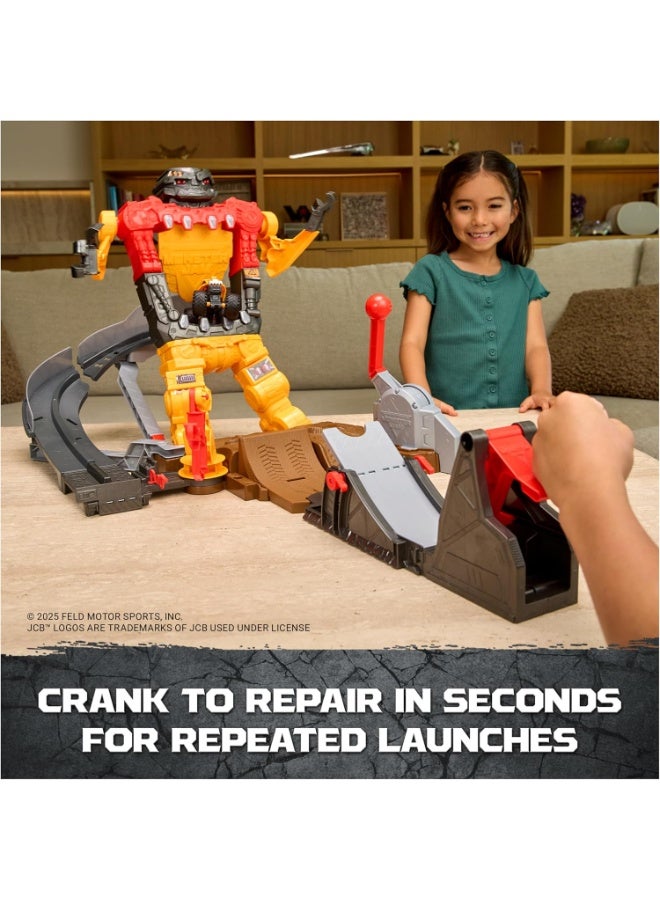 Monster Jam 1:64 Scale Smash & Bash Smashbot Playset 6072594 - Image 5