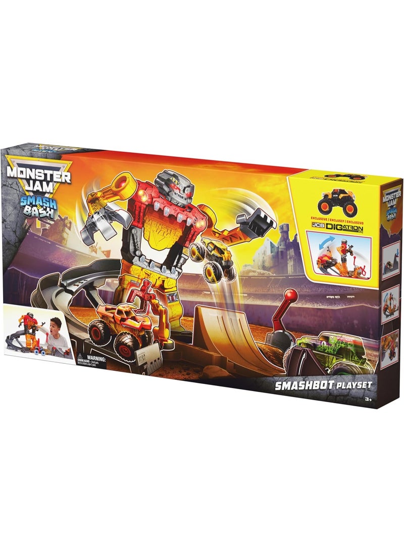Monster Jam 1:64 Scale Smash & Bash Smashbot Playset 6072594 - Image 1