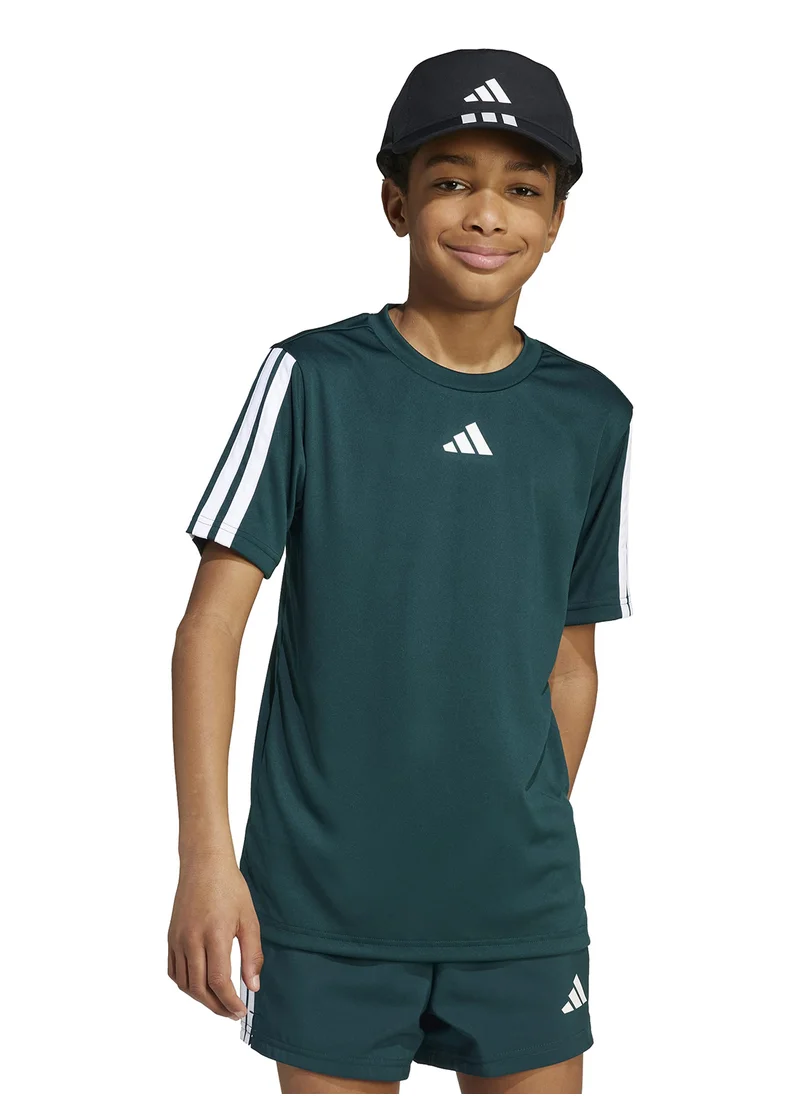 اديداس Youth Training Essential 3 Stripe T-Shirt