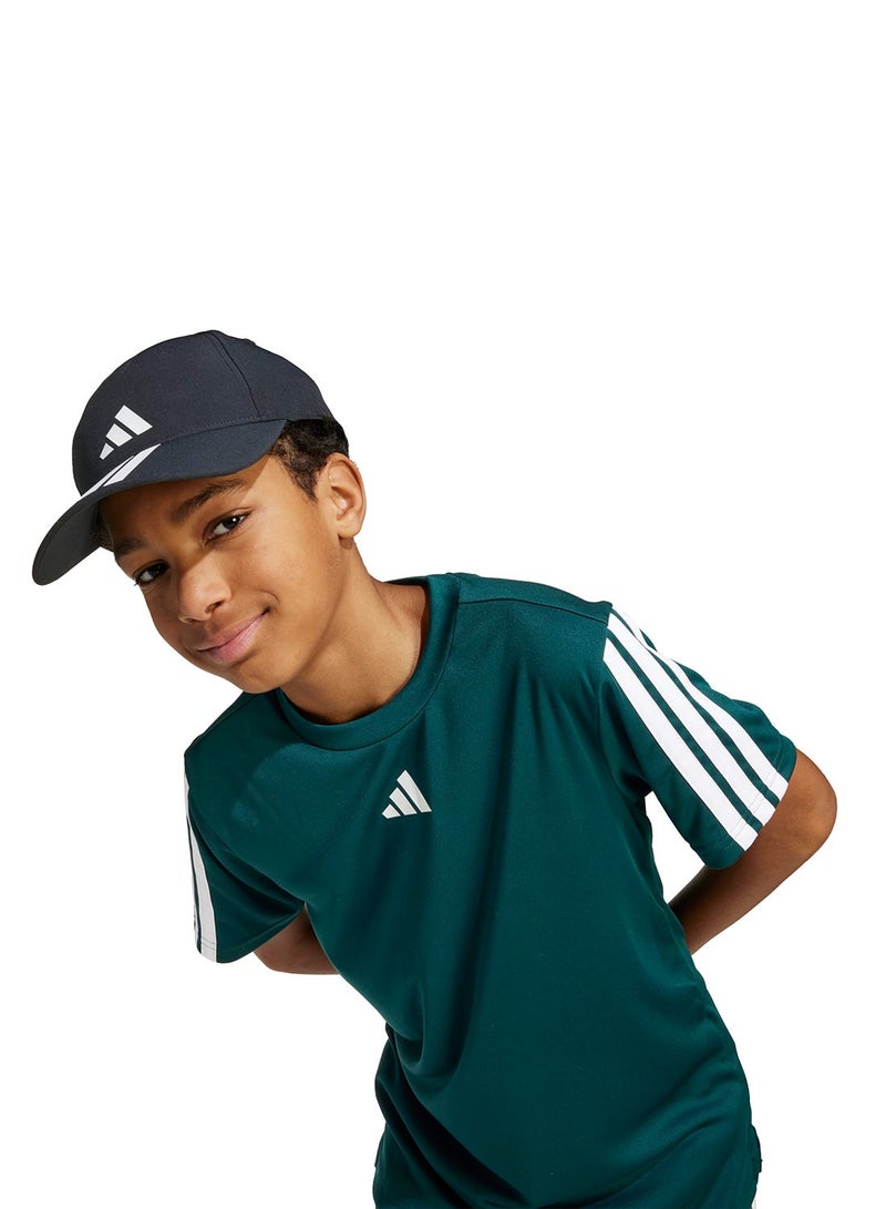 Adidas Youth Training Essential 3 Stripe T-Shirt - Image 3