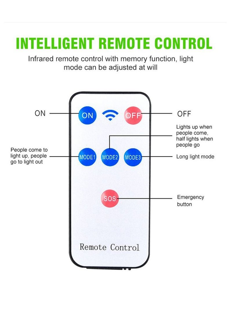 Crony JD-2178T مصباح حائط بكاميرا محاكاة للطاقة الشمسية مصباح حائط بكاميرا محاكاة للطاقة الشمسية مع جهاز تحكم عن بعد وإضاءة حائط خارجية بثلاثة أوضاع ومستشعر حركة - Image 5