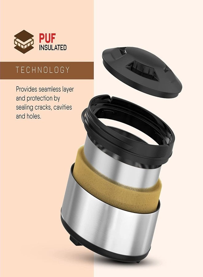 Dr. Equipment- Stainless Steel Thermoware Casserole Hot Pot for hot Meal| chapati| Curry| roti (2500ML) - Image 4