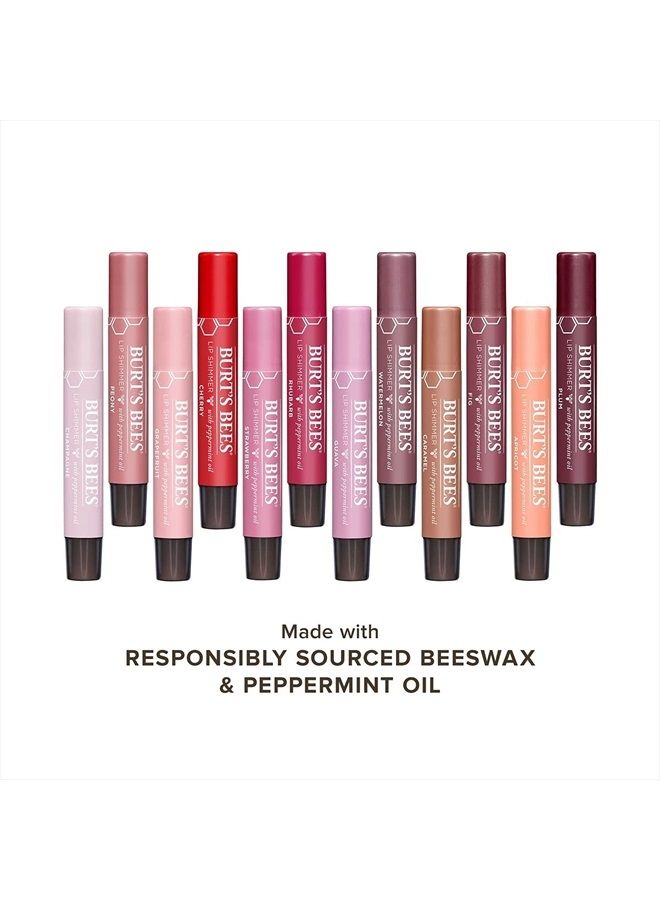 Burt's Bees Lip Balm Easter Basket Stuffers, Moisturizing Lip Shimmer Spring Gift for Women, for All Day Hydration, with Vitamin E & Coconut Oil, 100% Natural, Caramel, 0.09 Ounce (4 Pack) - Image 3