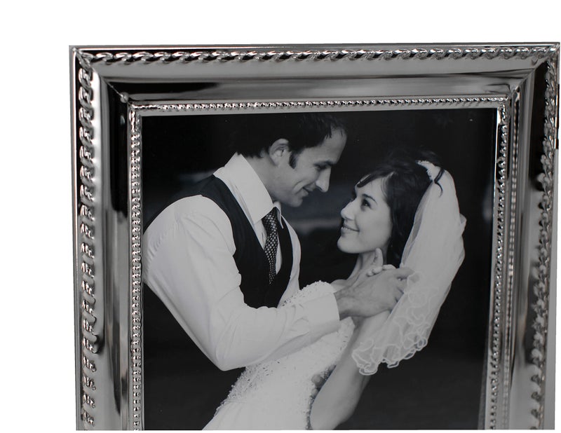 LEADEX Refined Double Sided Photo Frame,Folding Photo Frame,Home Office Décor Or Birthday Gift (Classic Silver, 5 by 7 inch) - Image 3