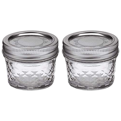 Ball Mason 4oz Quilted Jelly Jars with Lids and Bands Set of 2