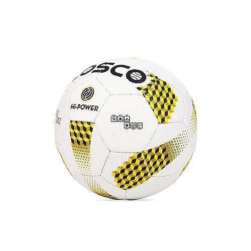 Cosco Synthetic Hi-Power Volley Ball, Size 4 (White/Black/Yellow) - Image 4