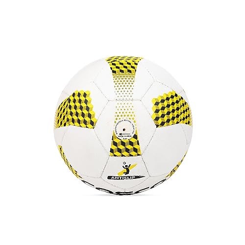 Cosco Synthetic Hi-Power Volley Ball, Size 4 (White/Black/Yellow) - Image 2