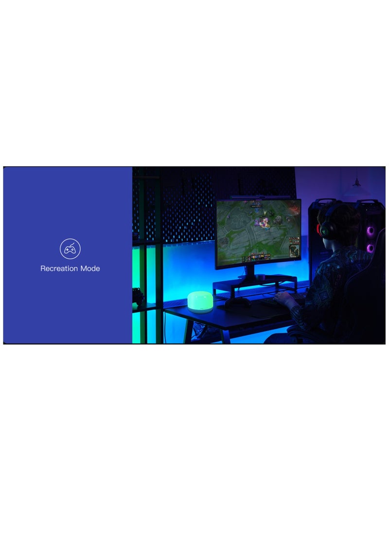 Yeelight - Yeelight x Razer LED Smart Lamp D2 White | Works with OK Google, Alexa, SmartThings, Apple Homekit, Razer Chroma RGB | Music Sync | Smart and Gaming Control | Flowing 16 Million Colors - Image 1