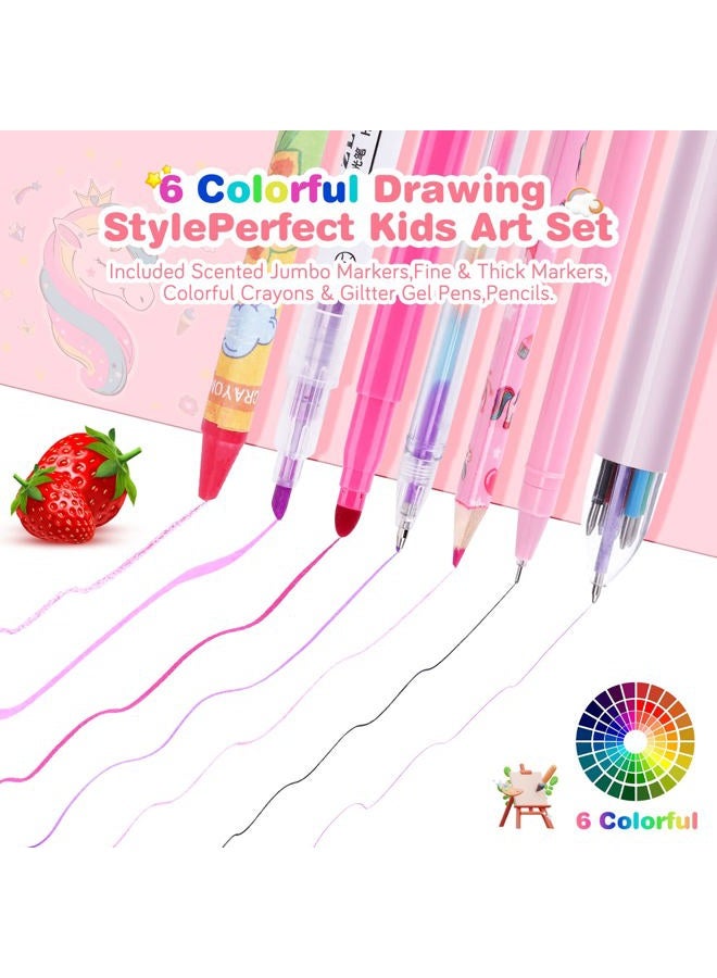 MAIGOZON Fruit Scented Markers Set with Unicorn Pencil Case - Image 5