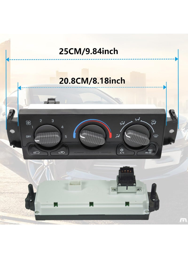 Excefore - 599-218 Climate Control Module Compatible with1999-2002 Chevy Tahoe Avalanche Suburban Silverado 1500 2500 3500 HD, GMC Yukon Sierra 1500 2500 3500 HD Front HVAC Air Conditioning Control Panel Switch - Image 1
