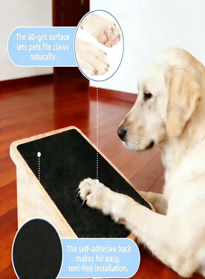 Aobrill Pet Nail Filing Sandpaper Roll, Self-Adhesive Dog & Cat Scratch Board Replacement, Nail Grooming Alternative, Furniture Door Wall Protector, DIY Pet Scratch Pad (Black,10in x 13ft) - Image 5