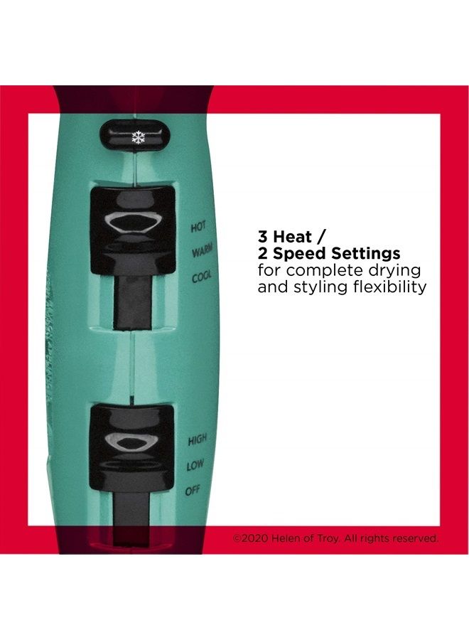 Revlon Volume Booster Hair Dryer | 1875W for Voluminous Lift and Body, (Green) - Image 4