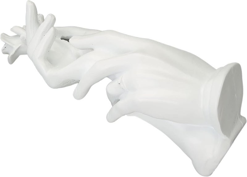 klarako White Resin Hand Display Stand, Elegant Jewelry Holder for Necklace, Rings, and Bracelets, Perfect for Home Decor or Photograph Props - Image 1