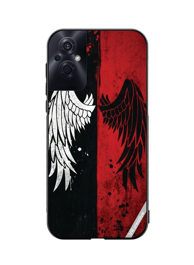 VR CREATIVE Protective Case Cover For Oppo Reno8 Z Wings Design Multicolour - Image 1