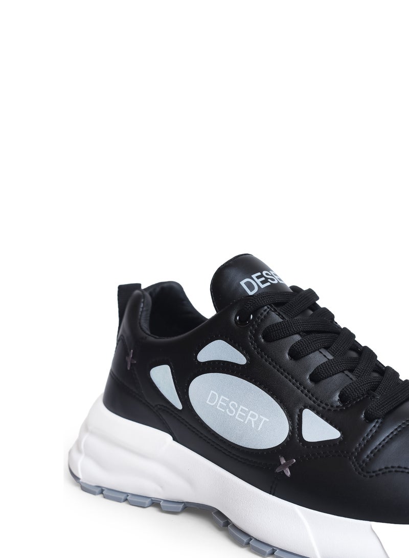 Desert Chaunky Sole Fashion Lace-up Sneakers For Men - Image 3