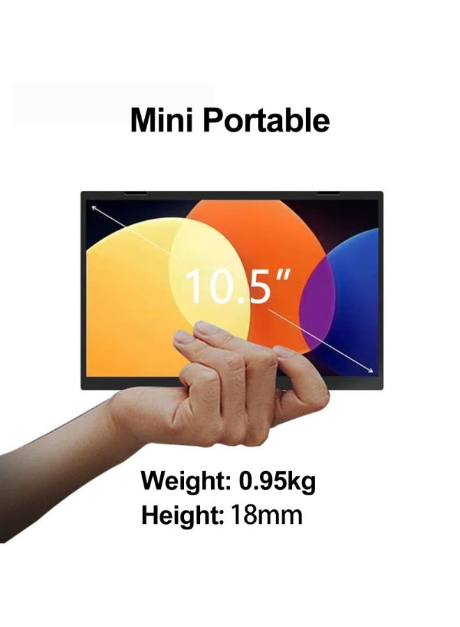 MOLEWHALE 10.5" Dual Touchscreen Laptop, Intel Celeron N100, 16GB RAM, 512 GB SSD English Silver - Image 2