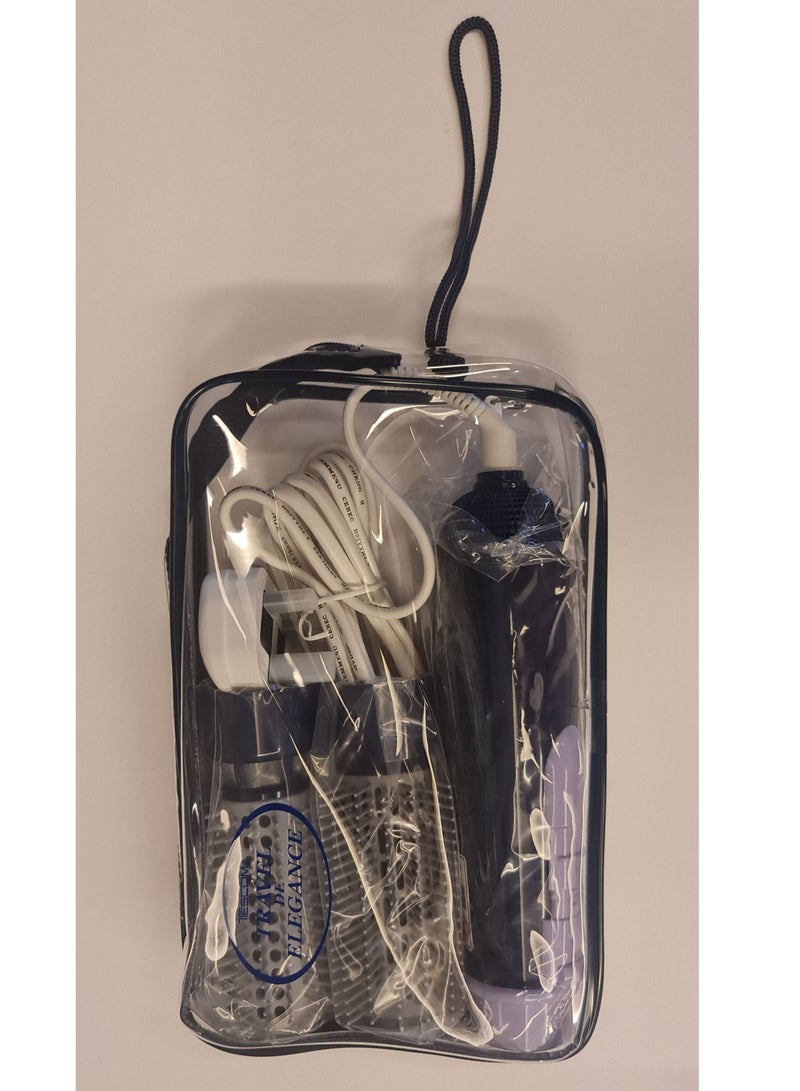 تيسكوم مصفف ومجفف شعر ياباني مع فرشتين اضافيه وشنطة سفر - Image 3