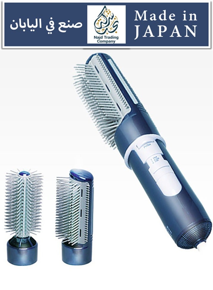 تيسكوم مصفف ومجفف شعر ياباني مع فرشتين اضافيه وشنطة سفر - Image 1